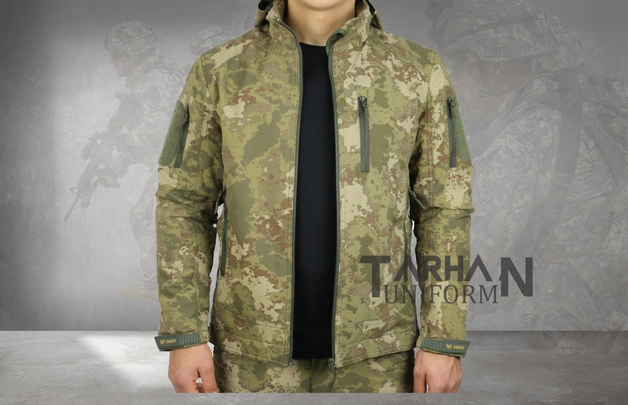 Combat Tactical Softshell Mont Askeri Yeni Tip Kamuflaj