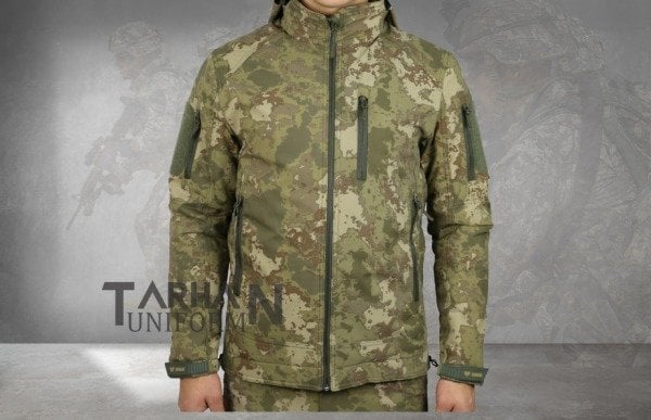 Combat Tactical Softshell Mont Askeri Yeni Tip Kamuflaj