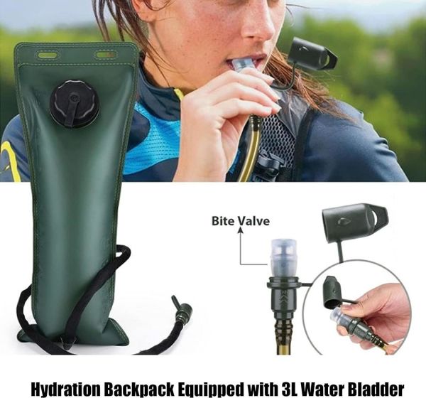 Attack Tactical 2L Bej Taktikal Hidratasyon Çantası – Ayarlanabilir Askı & Ergonomik Su Torbası