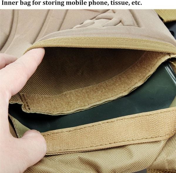 Attack Tactical Beige Kamuflaj Hidratasyon Çantası – 2L Su Torbası, Ayarlanabilir Askılar & MOLLE Uyumlu