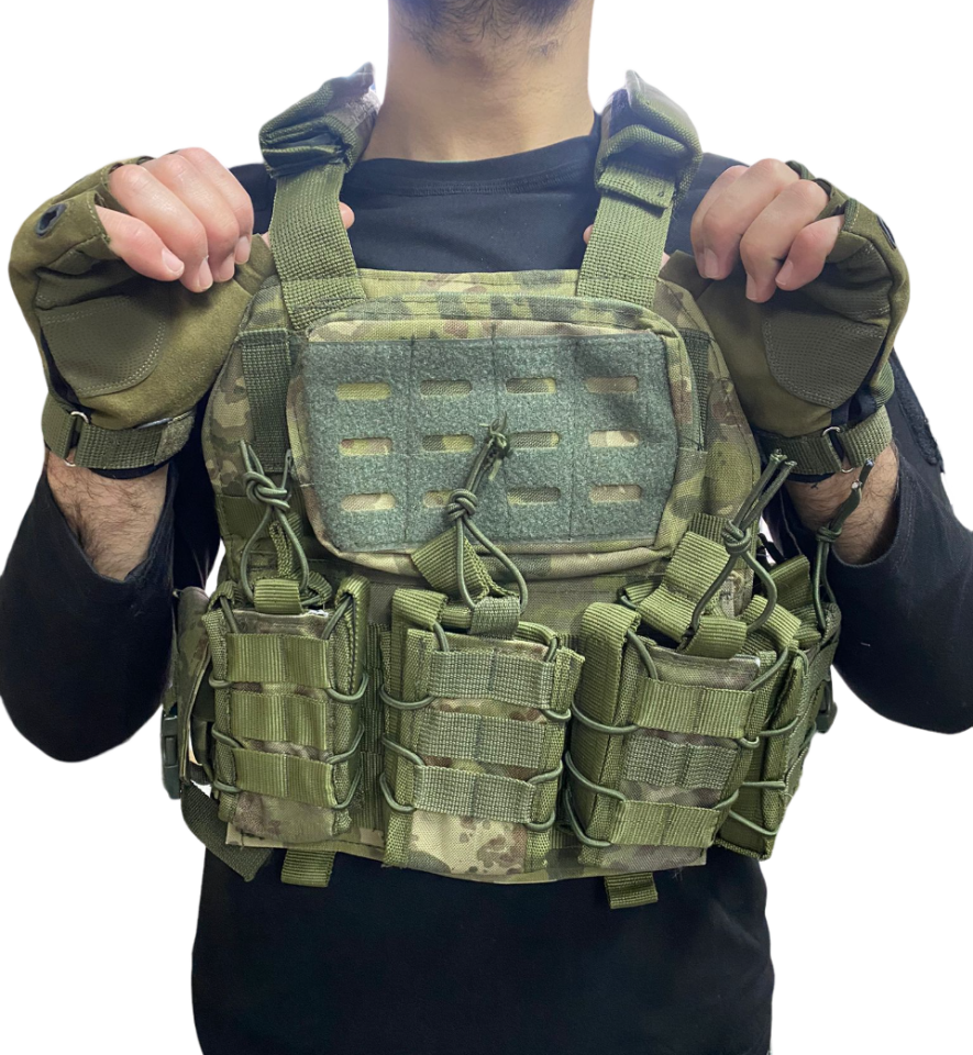 Attack Taktik A-TACS FG Hücum Yeleği | MOLLE & Ayarlanabilir