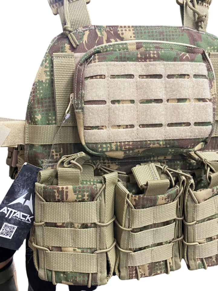 Attack Taktik Dijital Kamuflaj Hücum Yeleği | MOLLE & Ayarlanabilir