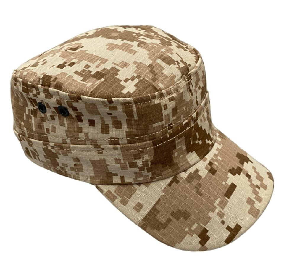 Attack Taktik Dijital Çöl Kamuflaj Şapka | Nefes Alabilir & Ayarlanabilir