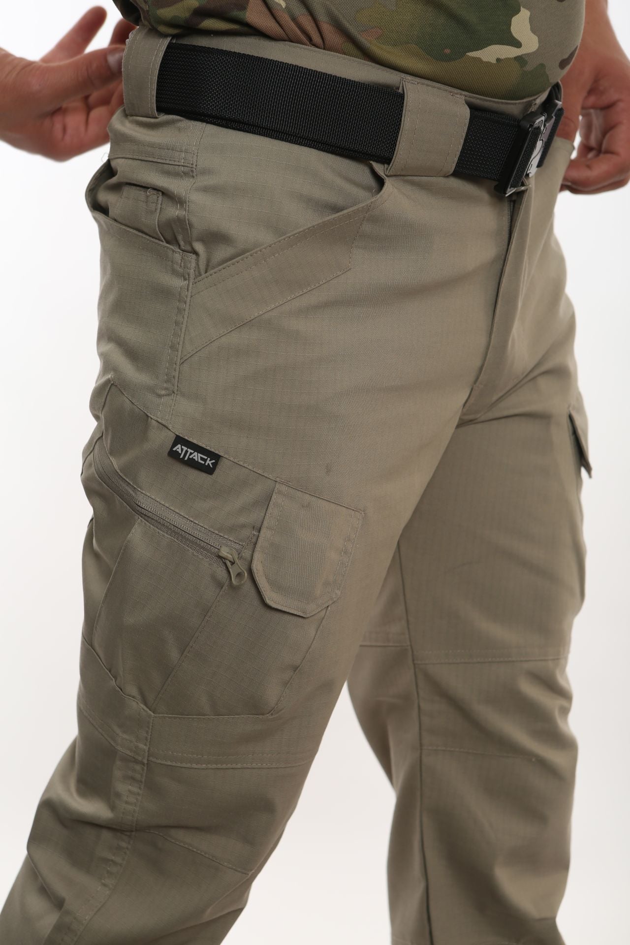 Attack Taktik Haki Çok Cepli Pantolon | Dayanıklı & Ergonomik