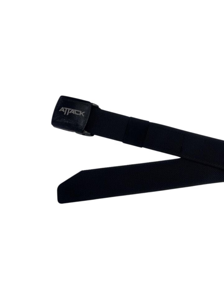 Attack Siyah 4 cm Plastik Tokalı Ayarlanabilir Taktik Kemer – Dayanıklı Naylon Webbing
