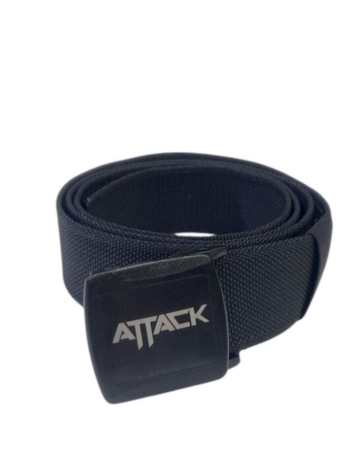 Attack Siyah 4 cm Plastik Tokalı Ayarlanabilir Taktik Kemer – Dayanıklı Naylon Webbing