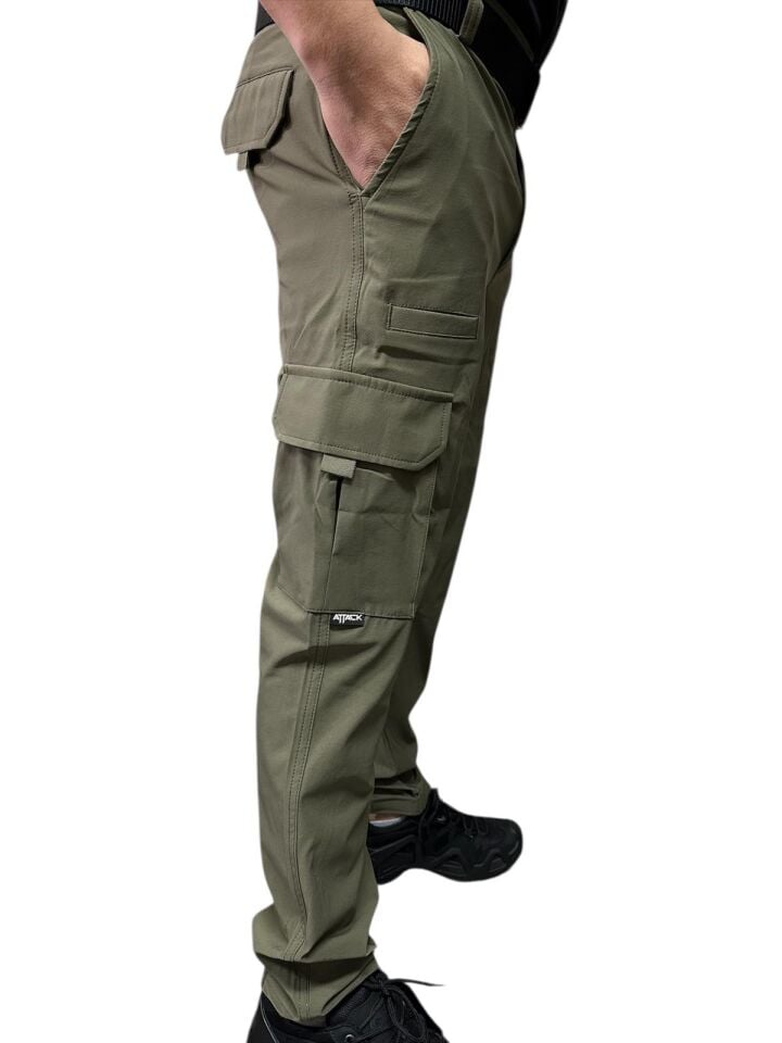 Attack Lacivert Taktik Çok Cepli Outdoor Pantalon – Suya Dayanıklı, Esnek ve Konforlu