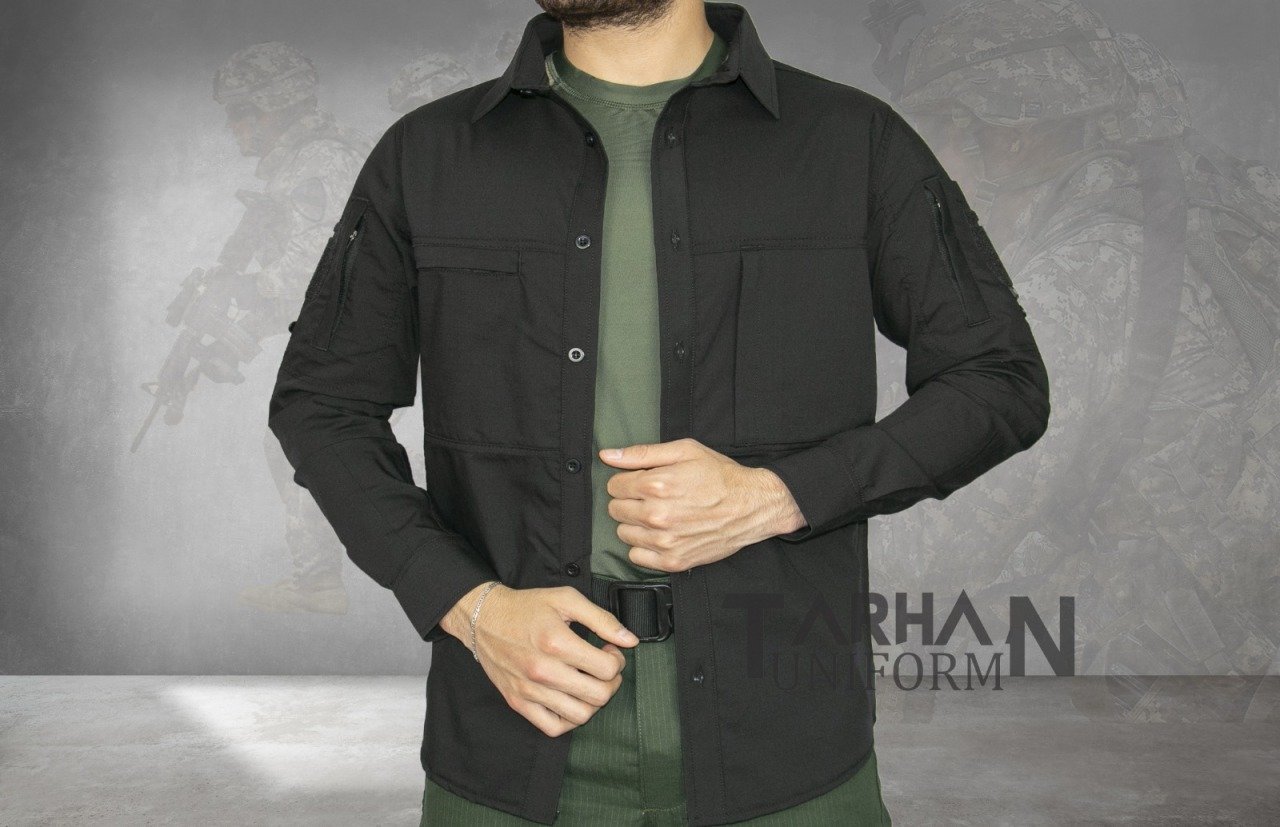 Siyah Tactical Gömlek, Outdoor Taktik Gömlek