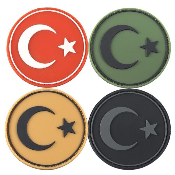 Plastik Pathç Yuvarlak Türk Bayrağı