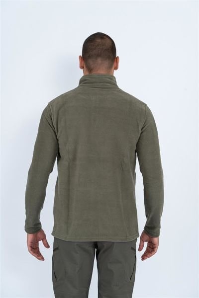 Taktik yarım fermuarlı sweatshırt polar anti pilling fit dik yaka polar HAKİ-903