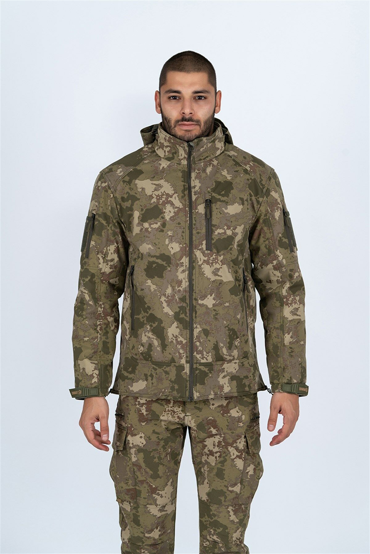 Tactical taktik kamuflaj mont su rüzgar geçirmez softtjell mont piyade-305 L