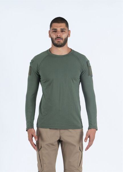 Tactical T-Shirt Pike Uzun Kol, HAKİ-CMB-PIKE-UK-801-001
