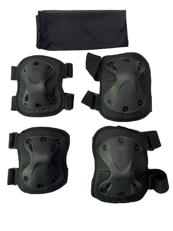 Balistik Koruyucu Dizlik ve Dirseklik Takımı Siyah