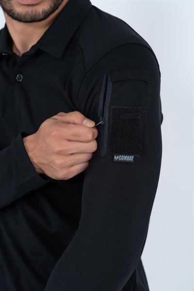 Tactical T-Shirt 802 Pike Uzun Kol, Siyah